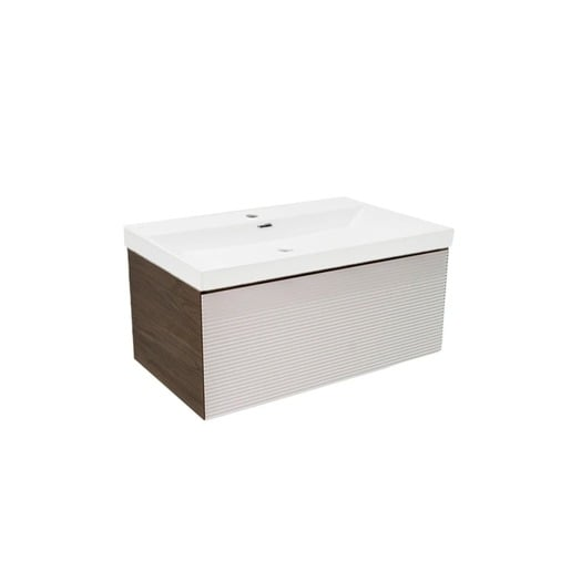 Koupelnová skříňka s umyvadlem Naturel Monza 79x30x45 cm ořech mat MONZA80WNU4 Naturel