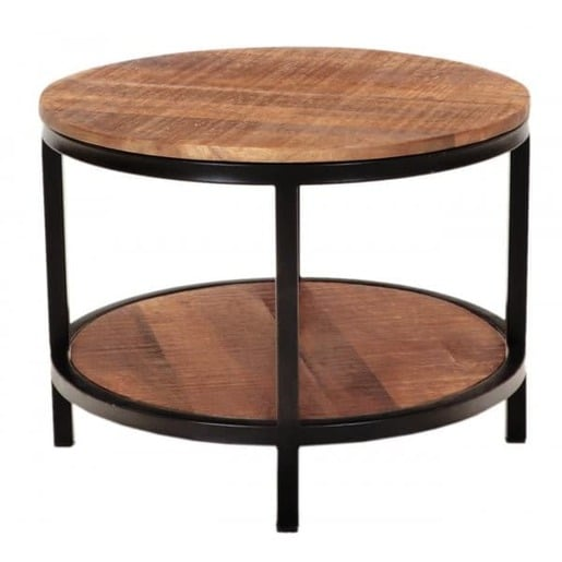 Kulatý konferenční stolek Retro 60x45x60 cm z indického masivu mango RETRO-COF3 Retro