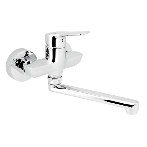 Novaservis Metalia 54 dřezová - umyvadlová baterie s otočným ramínkem 100 mm chrom 54077