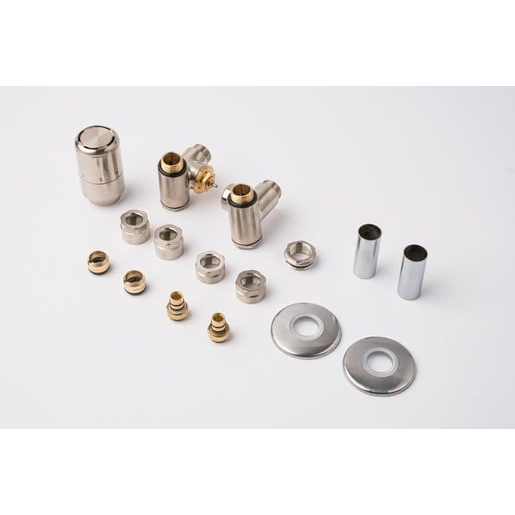 P.M.H. Runa termostatický ventil pro ústřední vytápění 6x7 cm nerez RUN-L-SS P.M.H.