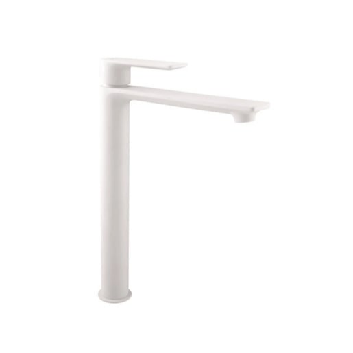 RAV SLEZÁK Nil vysoká umyvadlová baterie bez výpusti matná bílá NL130.0BMAT RAV SLEZÁK