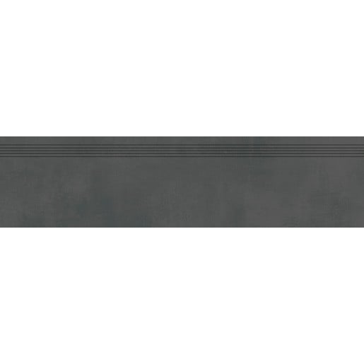 Schodovka Rako Extra černá 30x120 cm reliéfní DCPVD725.1 Rako