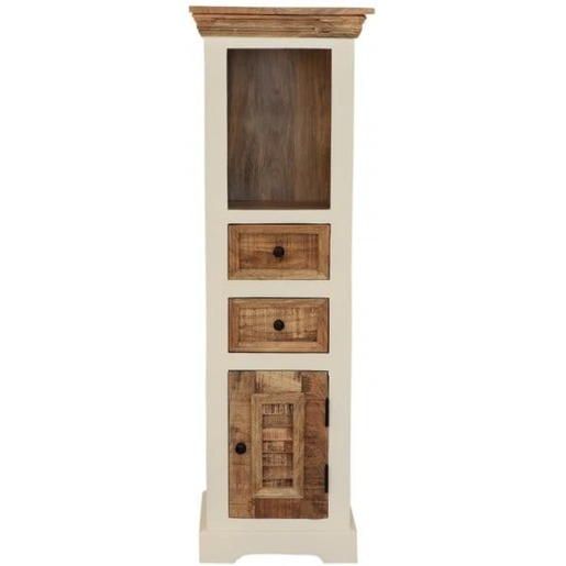 Skříňka do koupelny Agni 40x130x35 cm z masivu mango AGNI-SM Agni