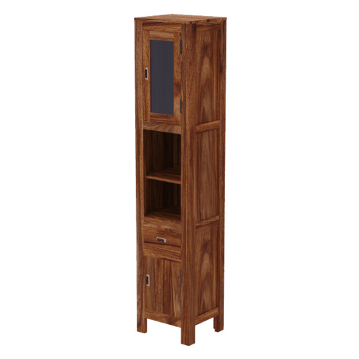 Skříňka do koupelny Nela 40x190x35 cm z indického masivu palisandr NELA-SV Nela