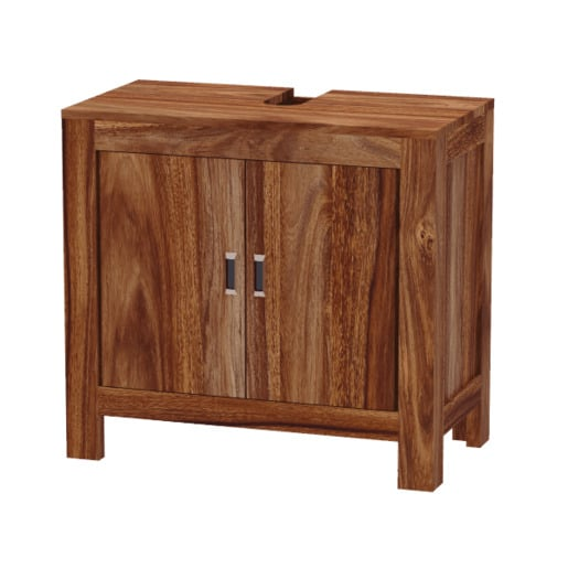 Skříňka pod umyvadlo Nela 65x60x35 cm z indického masivu palisandr NELA-SU Nela