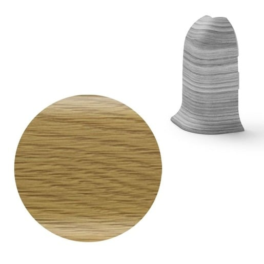 Vnější roh k soklu Naturel dub tm.