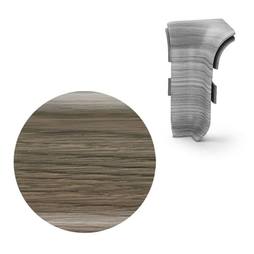 Vnitřní roh k soklu Naturel dub Bourbon černý