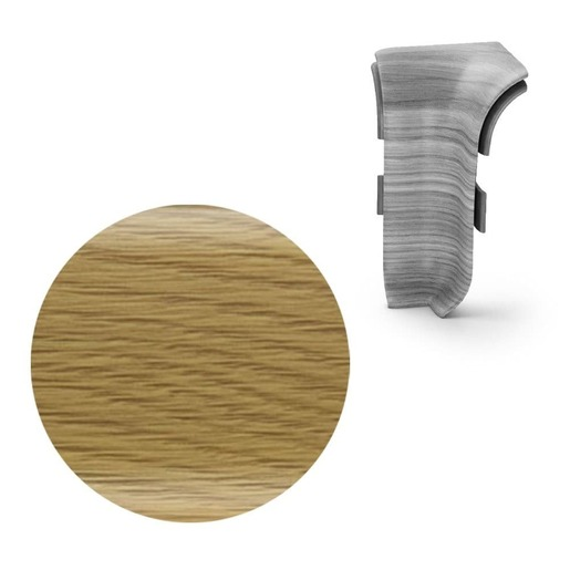 Vnitřní roh k soklu Naturel dub tm.