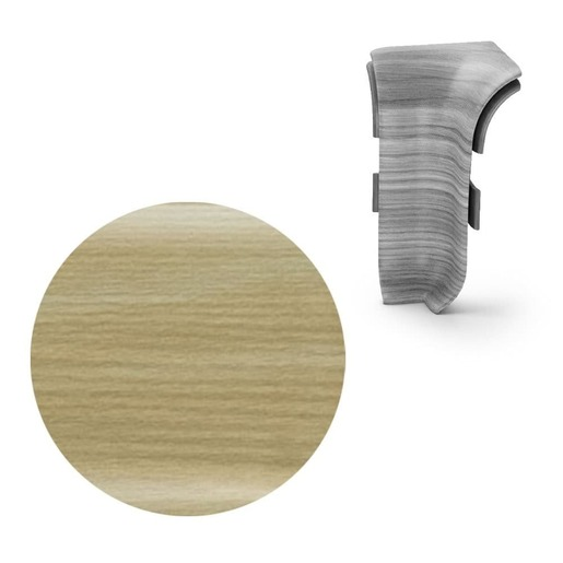 Vnitřní roh k soklu Naturel popelavě pastelová