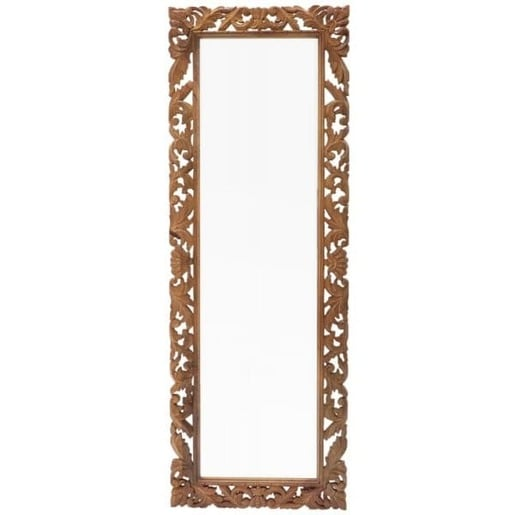 Zrcadlo 60x170 cm Retro ručně vyřezávané z masivu mango RETRO-Z170 Retro