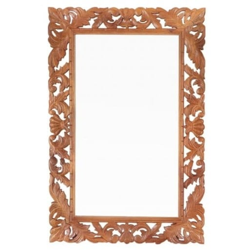 Zrcadlo Retro 60x90 cm ručně vyřezávané z masivu mango RETRO-Z90 Retro