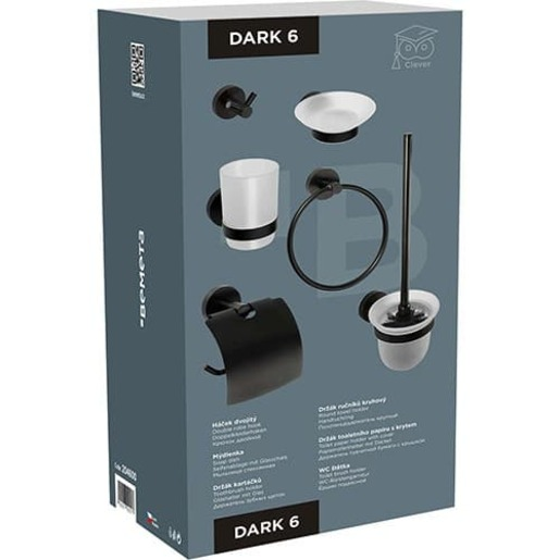 Bemeta SET sada koupelnových doplňků černá 204 600 Bemeta