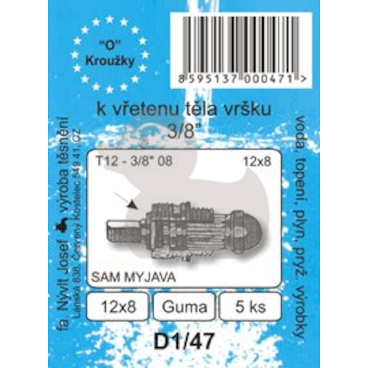 D1/47 o kroužek 12x8 - těs. vršku D147 Multi