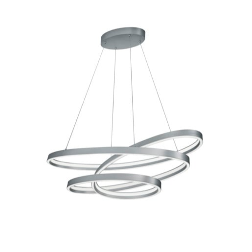 LED závěsné osvětlení Cinque Ciola nikl 377210107