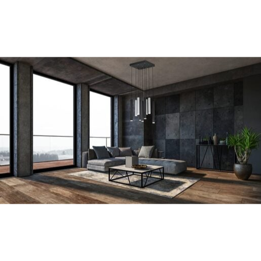 LED závěsné osvětlení Cinque Civeto černá 373510932