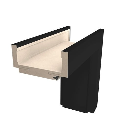 Obložková zárubeň Naturel pro tloušťku stěny 8-10 cm černá CPL 60 cm levá O1CPLC60L Naturel