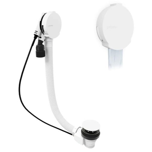 Polysan Marble vanový automat bílá abs/mosaz 11052.10 Polysan