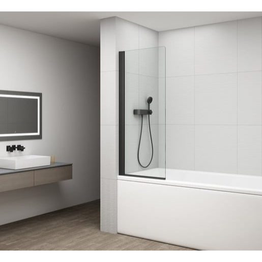 Polysan Rota vanová zástěna 150x75 cm černá FB750 Polysan