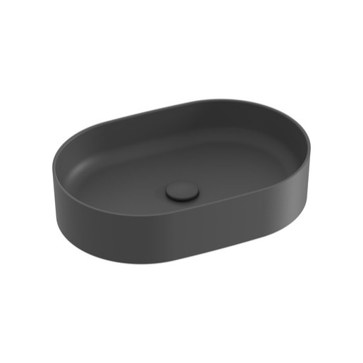 Ravak Ceramic Slim umyvadlo na desku 55x37 cm antracit bez přepadu XJX03155000 Ravak