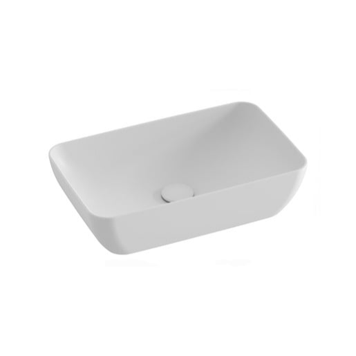 Ravak Uni umyvadlo na desku 50x31 cm bílá matná mat bez přepadu XJX0E150000 Ravak