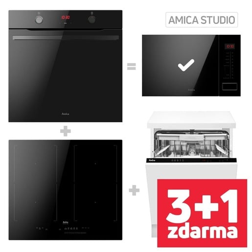 Set spotřebičů Amica s mikrovlnnou troubou ZDARMA Amica