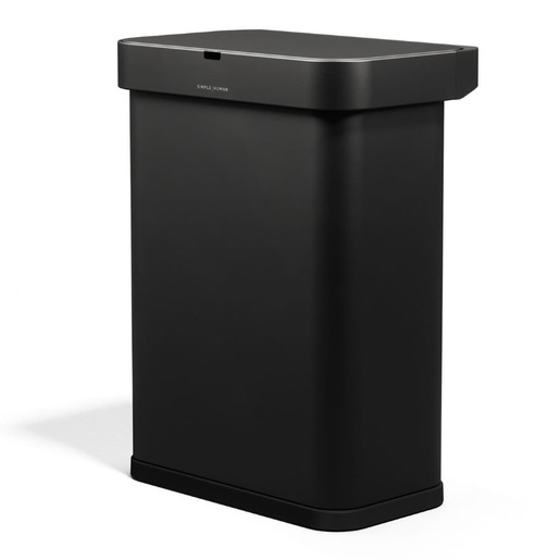 Simplehuman bezdotykový odpadkový koš DUAL SENSOR 58 L (34/24) hlasové ovládání černý ST2051 Simplehuman