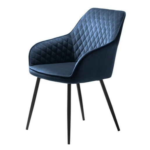 Unique-Furniture MILTON jídelní židle unique furniture modrá polyester 38 460 010 Unique-Furniture