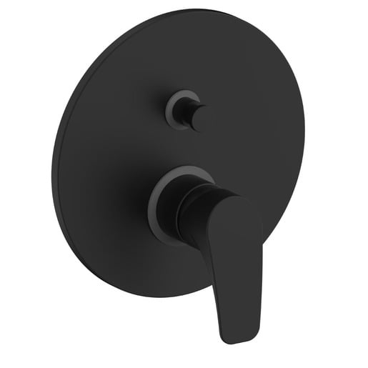 Vanová baterie SAT Project včetně podomítkového tělesa černá matná SATBSPRO215C SAT