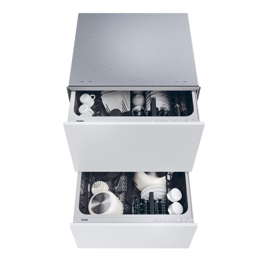Vestavná myčka nádobí se dvěma zásuvkami Haier nerez 32901724 haier