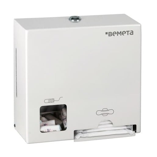 Zásobník na tampony a vložky Bemeta bílá nerez 101403278 Bemeta
