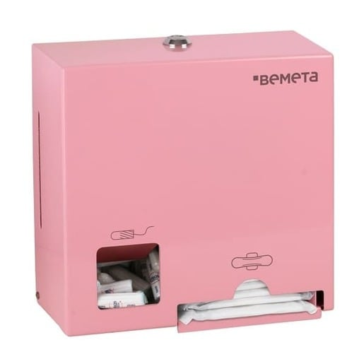 Zásobník na tampony a vložky Bemeta růžová nerez 101403277 Bemeta