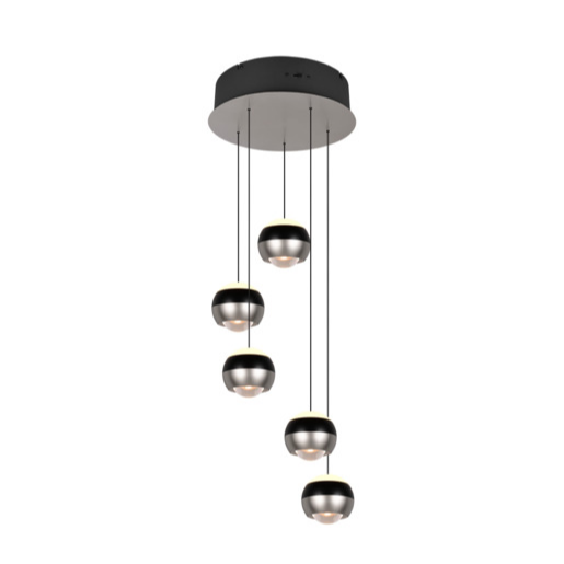 Závěsné světlo Trio Select Orbit nikl 344430507