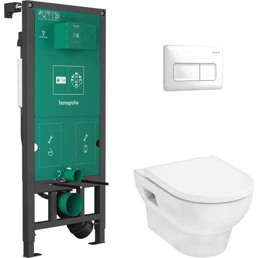 Závěsný wc set do lehkých stěn / předstěnová Hansgrohe 60301450