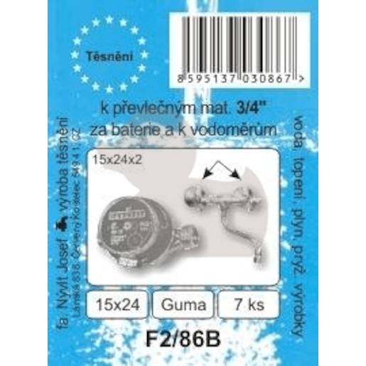 těsnění F2/86B 3/4 převleč.mat.guma F286B Multi