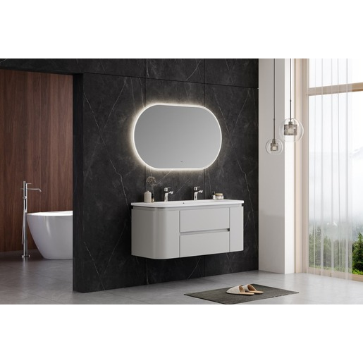 Koupelnová skříňka s umyvadlem Naturel Shelley 119x50x45 cm bílá mat SHELLEY120W Naturel