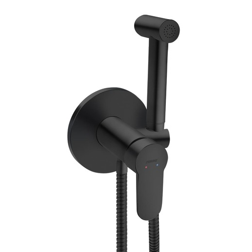 Novaservis Ferro Nostris bidetová baterie včetně podomítkového tělesa černá BNS66PBL Novaservis