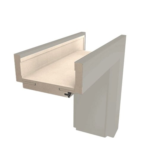 Obložková zárubeň Naturel 80 cm pro tloušťku stěny 22-24 cm kašmír matný levá O8KAS80L Naturel