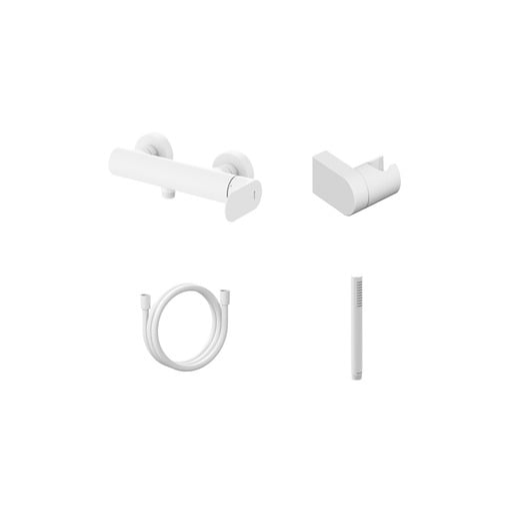 Sprchová baterie Ravak Eleganta se sprchovým setem 150 mm bílá matná X07S139 Ravak