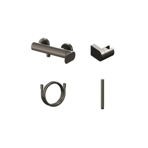 Sprchová baterie Ravak Eleganta se sprchovým setem 150 mm grafit kartáčovaný X07S141 Ravak