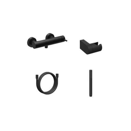 Sprchová baterie Ravak Espirit se sprchovým setem 150 mm černá X07S130 Ravak