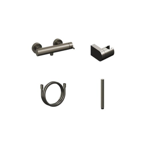 Sprchová baterie Ravak Espirit se sprchovým setem 150 mm grafit kartáčovaný X07S131 Ravak