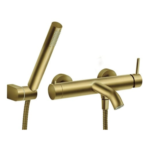 Vanová baterie Novaservis Ferro Ciriculus s vanovým setem kartáčované zlato BCK11BG Novaservis