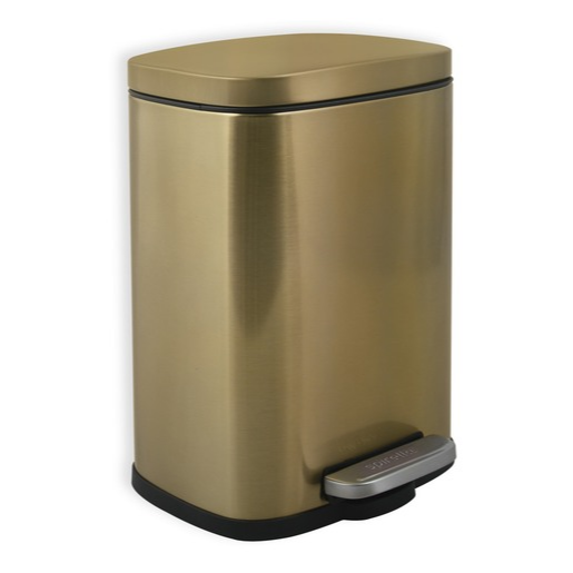 Spirella Spirella pedálový odpadkový koš akira kartáčovaná nerez ocel zlatá 5 l 10.21232 Spirella