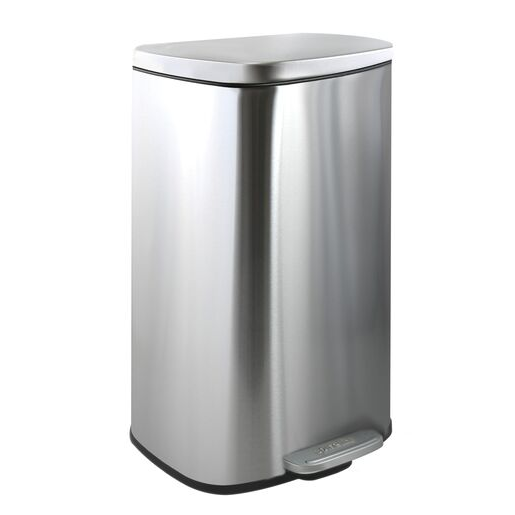 Spirella Spirella pedálový odpadkový koš akira kartáčovaná nerezová ocel soft-close 30 l 10.21569 Spirella