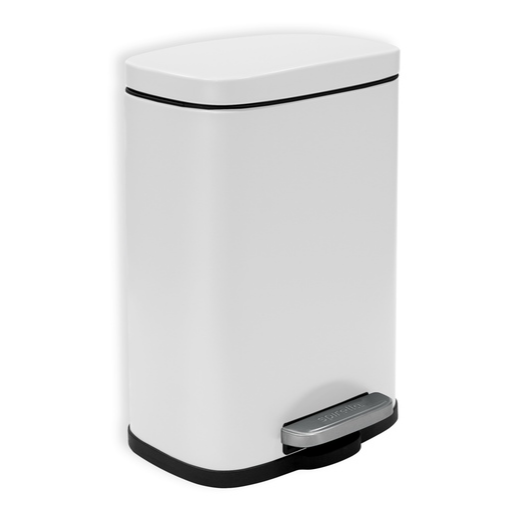Spirella Spirella pedálový odpadkový koš akira matná bílá ocel 5 l 10.19835 Spirella